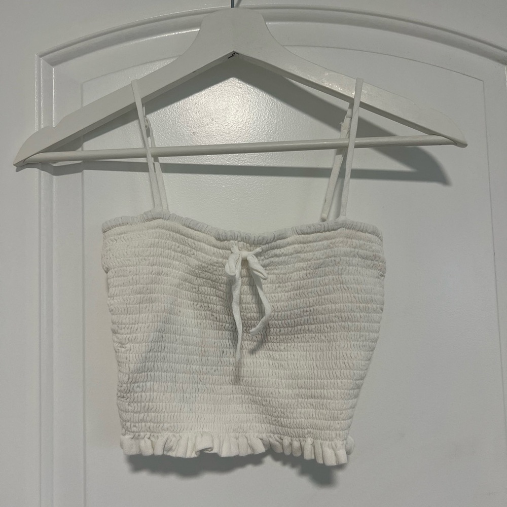 Aritzia Smocked Crop Top